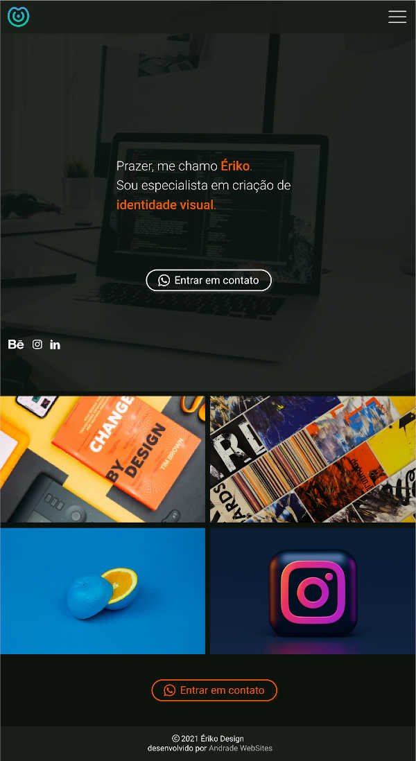 criação de sites - site catalogo para empresa de embalagens